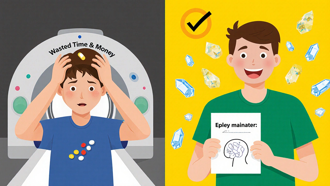 Contrast between ineffective treatments and successful BPPV repositioning