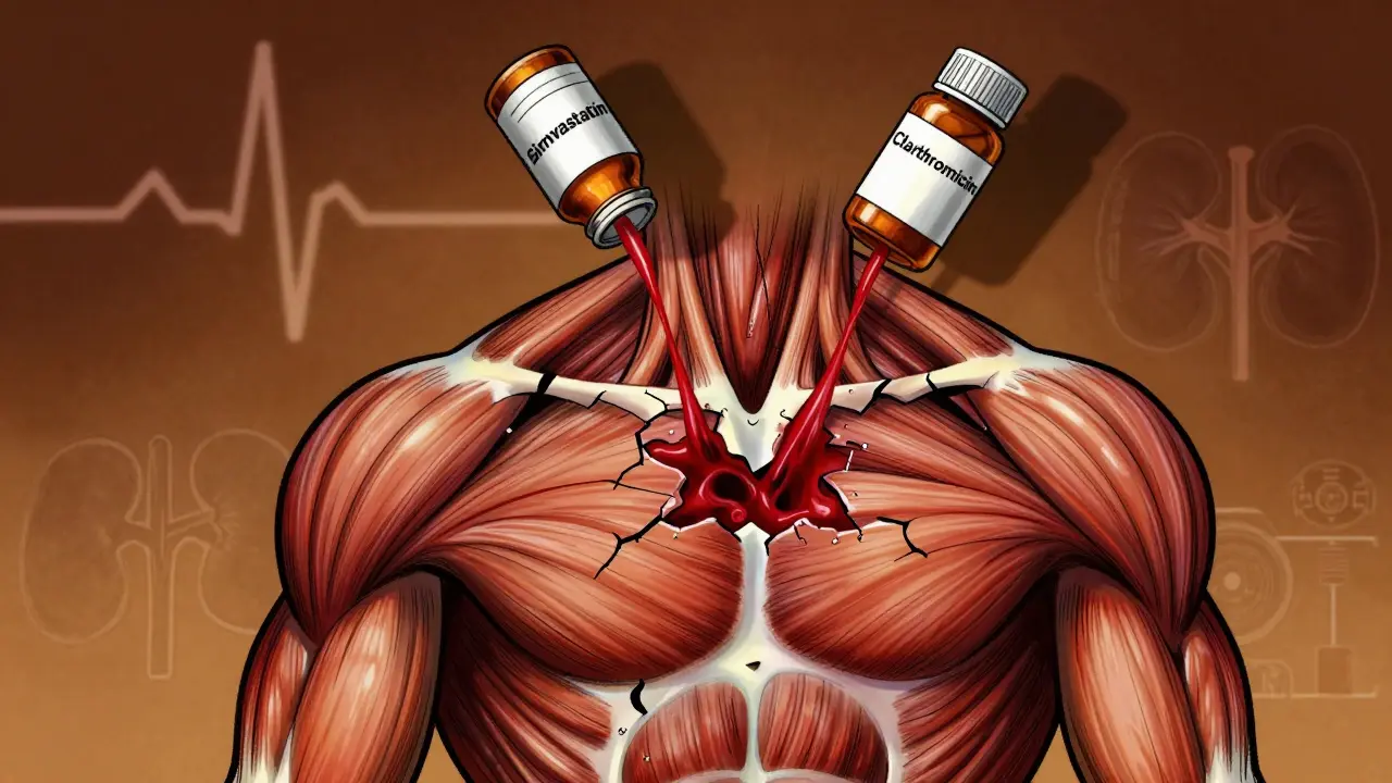 Rhabdomyolysis from Medication Interactions: How Common Drug Combos Cause Muscle Breakdown