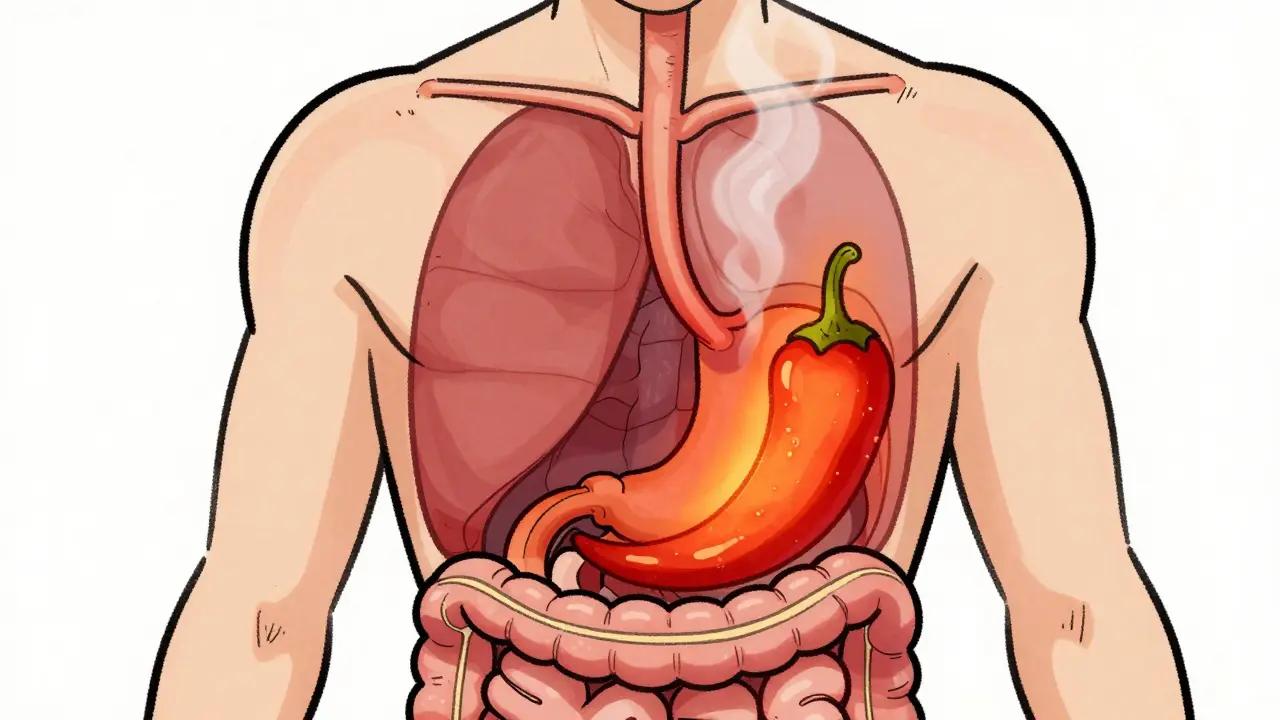 Spicy Foods and GI-Irritating Medications: Reducing Heartburn Risk