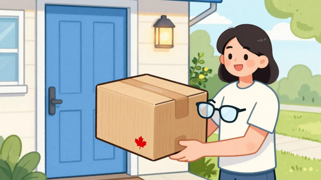 Secure medication package delivered to a patient's home